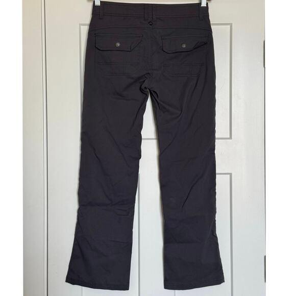 PrAna Women's 8 Halle Convertible Nylon Stretch Charcoal Gray Hiking Pants - Picture 4 of 13